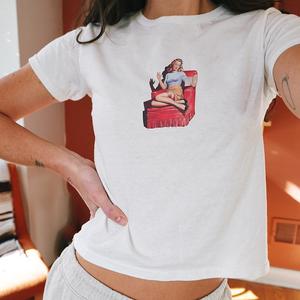 Reading Is Sexy Print T-Shirt - Womens Baby Tee - Salty Pixie