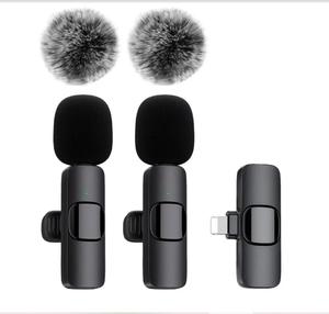 Wireless Lavalier Mic, Plug & Play Lavalier Microphone, 1 Count Cordless Omnidirectional Condenser Recording Microphone for Interview & Vlog, Audio Microphones, Men's Gadgets, Wireless Microphones Compact Device, Smartphone accessory , Noise Control