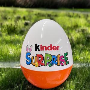 Giant Plastic Egg Storage Box.  (Empty) 14" - 36cm EASTER EDITION NOT PERSONALISED
