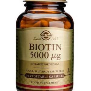 Solgar Biotin 5000mcg 50 Vcaps