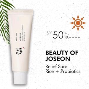 Beauty of Joseon Relief Sun : Rice + Probiotic SPF50+ PA++++(50ml, 1.69fl.oz) Skincare Facial Sunscreen Uv Cream