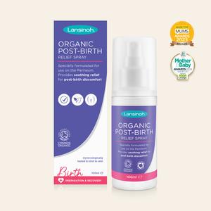 Lansinoh Organic Post-Birth Relief Spray - 100ml - Soothing and Calming Blend of Herbal Ingredients for Postpartum Recovery