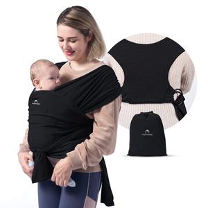 Momcozy Baby Wrap Carrier, Easy to Wear Infant Carrier Slings, Lightweight Hands Free Baby Sling, Adjustable Baby Carriers for Newborn to Toddler 8-35 lbs baby  carrier baby sling
