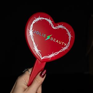 Heart Shaped Makeup Handheld Mirror - Tainted Collection