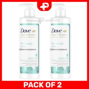 2 x Dove Hair Therapy Dry Scalp Care sulphate free Conditioner dryness relief