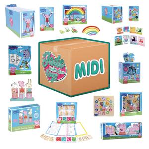 MIDI Peppa Pig 8 Item Surprise Arts, Crafts and Activities Mystery Box