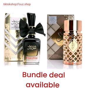 Ard Al Zaafaran Jazzab and Bint Hooran 2-Piece Perfume Set - Long-Lasting Arabian Fragrance - Unisex