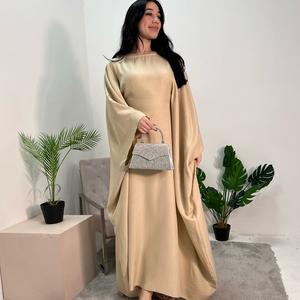 Ladies Plain basic Tie kaftan dress Onesize Uk 6-20