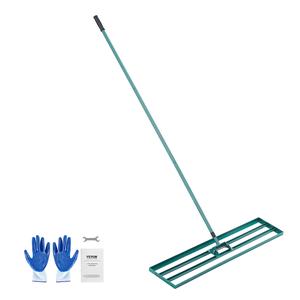 VEVOR Lawn Leveling Rake, 48"x10" Level Lawn Tool, Heavy-duty Lawn Leveler with 78" Steel Extended Handle, Yard Leveling Rake Suit for Garden, Golf Lawn, Farm