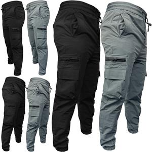 Mens Softshell Stretch Elasticated Cargo Trousers Multi Pocket Water Resistant Walking Quick Dry