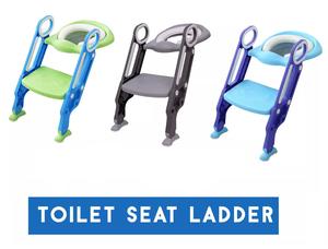 Children Toilet Seat & Ladder for Toddler Training - Easy Fold Down and Step Up - Ideal for Kids