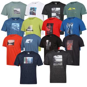 2 Pack Regatta Printed Quick Dry Mens T-Shirt Short Sleeve Gym Breathable Top Moisture Wicking