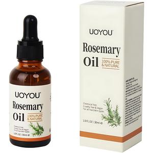UOYOU Organic Hair Growth Oil Haircare Rosemary Oil 30ml, Pure Organic Hair Growth, Rosemary Hair Oil for Dry Damaged Hair, Beard, Eyebrows, Eyelashs Growth & Hair Loss