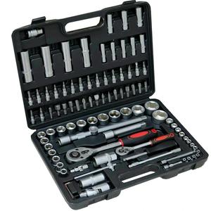 94pc 1/4" & 1/2 Drive Socket Ratchet Wrench Set External Screwdriver Torx Ratchet Quick Release Spanner 1/2" 1/4" Driver Bit Set with Case Garage Repair Tool