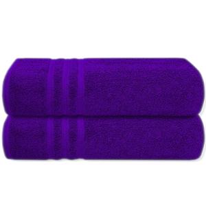 2X Super Jumbo Bath Sheets (Pack of Two)- Big Bath Towels 90X190cm (Approx) 100% COTTON TOWELS SOFT AND ABSORBENT Yarn Extra Large Size Bathroom Towels Quick Dry Ring Spun Yarn Long Lasting Lint Free Soft Bath Sheets Pack of 2