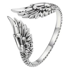 Angel Wings Adjustable Ring with Display Box - Fashion Accessory