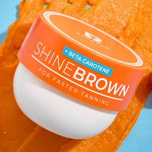 BYROKKO Shine Brown Beta Carotene 200ml Tanning Cream Moisturizer for Sun and Sunbed Use Body Care Radiant