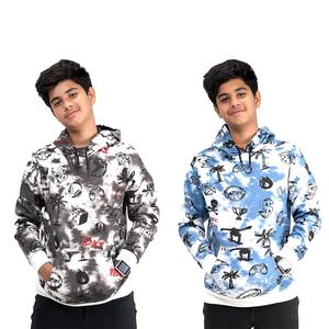 NOROZE Unisex Kids Boys Tie Dye Print Pullover Hoodie Sweatshirt Girls Casual Fleece Hooded Jumper Tops 5-13 Years