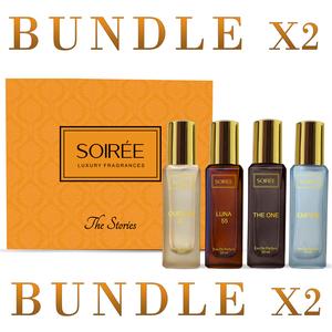 Soirée The Stories x2 Bundle of 4pcs x 20ml Edp Luxury Fragrance Gift Set