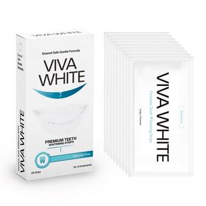 Viva White premium Teeth Whitening Strips, Non-Peroxide Formula, 28 Piece Tooth Whitening Pack for 14 Treatments, Safe On Enamel, Gentle on teeth