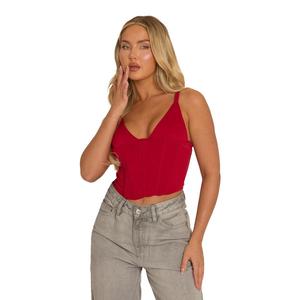 Tamsin Womenswear Rebellious Fashion Strappy Corset Top