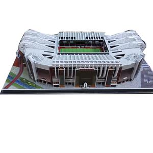 3D Build Your Own World Famous Old Trafford Stadium Puzzle Simulation Model