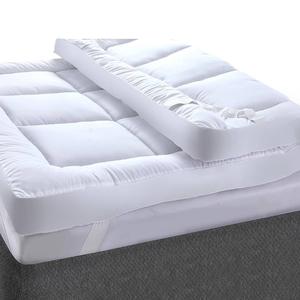 Extra Thick Mattress Topper 4”/10cm With Elasticized Corners | Hotel Quality-Breathable Noiseless Washable Anti SlipFluffy Hypoallergenic Mattress Topper-Supersoft Heavy Fill-Anti Allergy-Stitched and Elasticated Corner Strap-Single Double King Super King