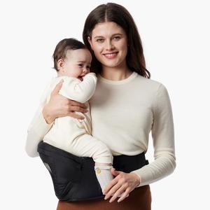 Momcozy Cpc-Certified Baby Hip Carrier - Adjustable Waistband With Original 3d Belly Protector, Ergonomic Carrier With Various Pockets For Newborns & Toddlers Up To 45lbs baby  carrier baby  sling   carrier